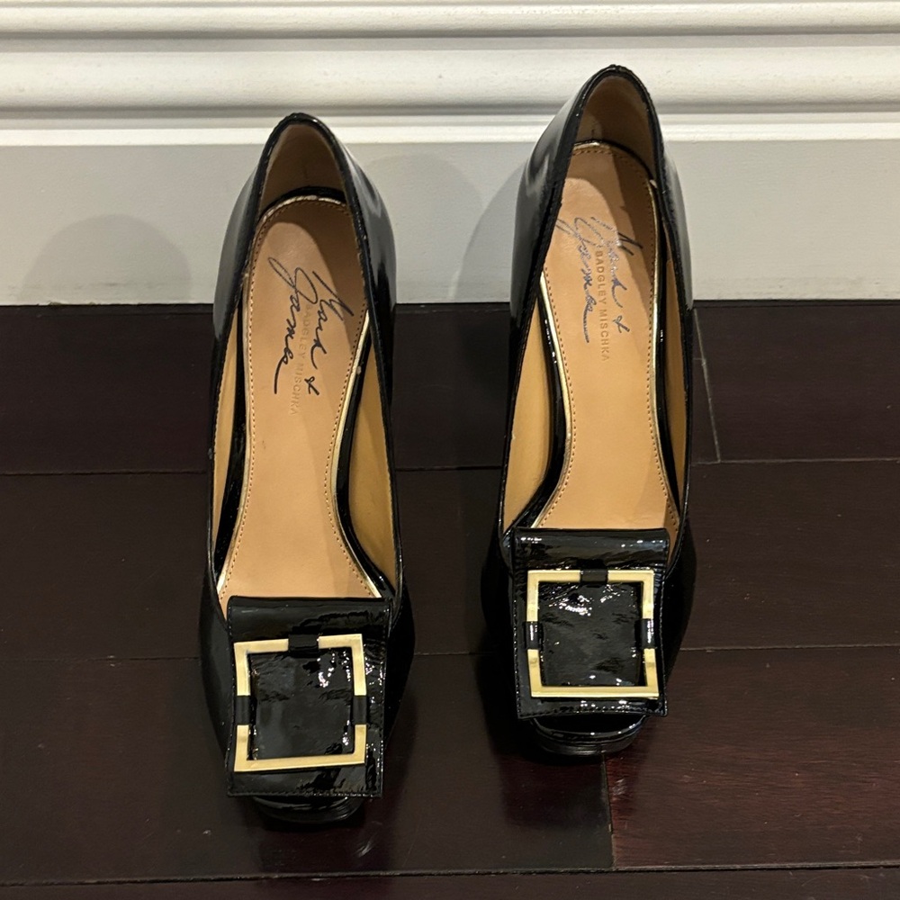 Black Patent Leather Women's Shoes